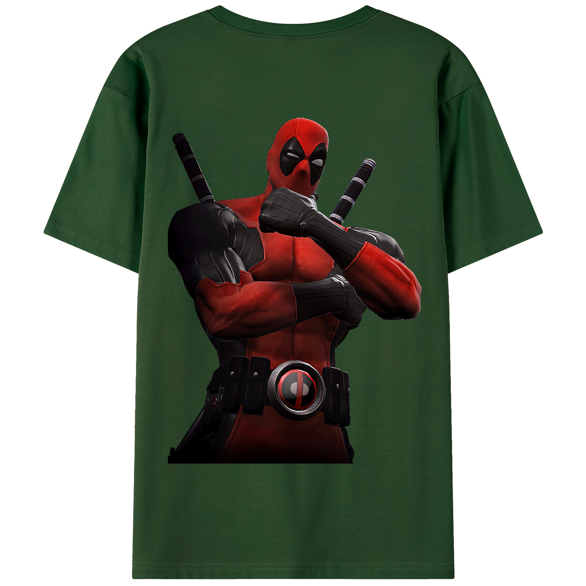 （画像用） Deadpool デッドプール 綿100％半袖Tシャツ（背面プリント）